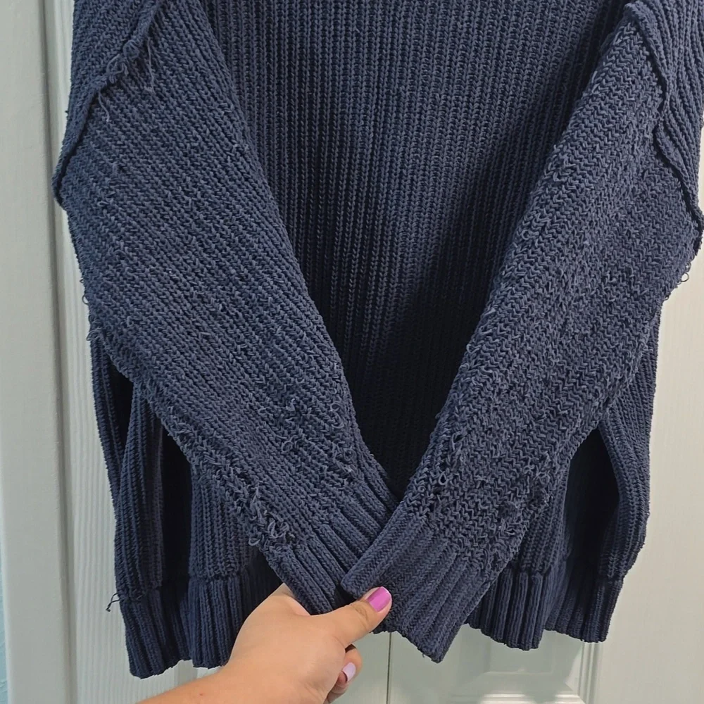 Aerie Navy Blue Turtleneck Sweater - Picture 7 of 12